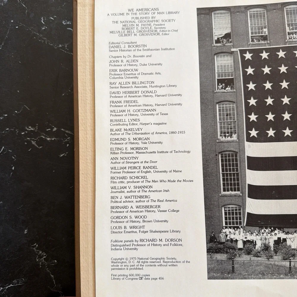 National Geographic Society We Americans Hardcover 1975 1st Printing Illustrated
